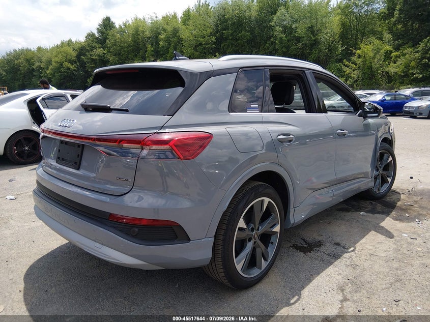 2022 Audi Q4 e-tron VIN WA1H2BFZ9NP030427 IAAI salvage auction — RIGHT FRONT, Salvage Title, sold $12,950 on 2026-07-23 (photo 4)