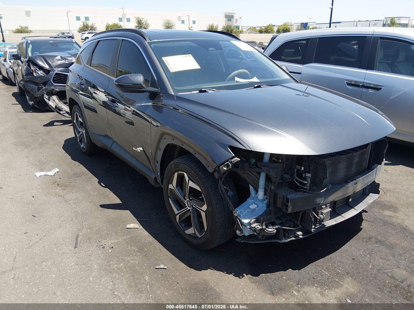 2022 Hyundai Tucson VIN 5NMJC3AE1NH060254 IAAI salvage auction — LEFT FRONT, Salvage Certificate (California), sold $5,875 on 2026-07-10 (photo 1)