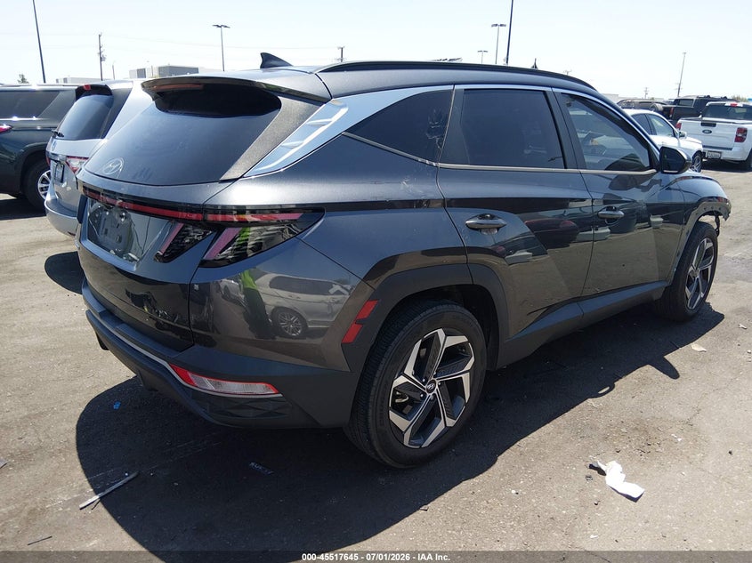 2022 Hyundai Tucson VIN 5NMJC3AE1NH060254 IAAI salvage auction — LEFT FRONT, Salvage Certificate (California), sold $5,875 on 2026-07-10 (photo 4)