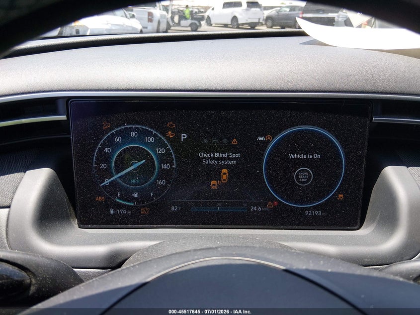 2022 Hyundai Tucson VIN 5NMJC3AE1NH060254 IAAI salvage auction — LEFT FRONT, Salvage Certificate (California), sold $5,875 on 2026-07-10 (photo 7)