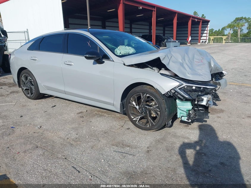 2025 Kia K5 VIN KNAG64J7XS5304326 IAAI salvage auction — FRONT END, Rebuildable (Florida), sold $5,200 on 2026-07-28 (photo 1)