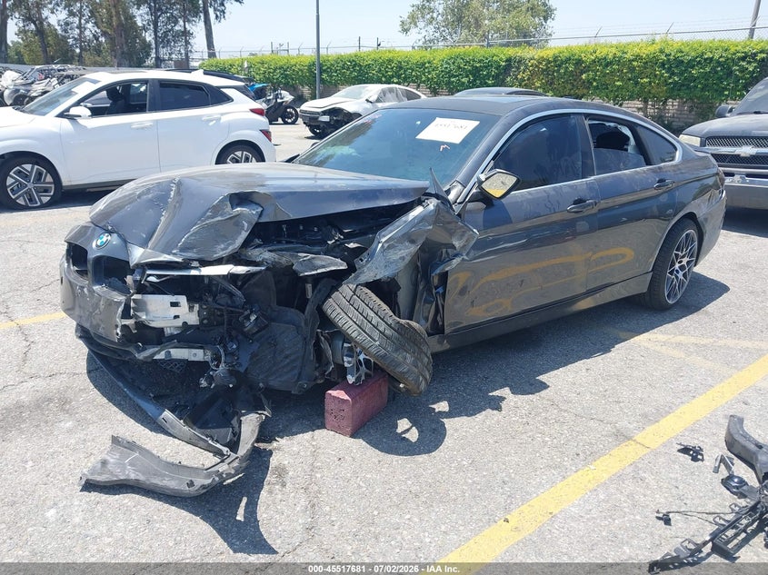 2018 BMW 4er VIN WBA4J1C53JBG77349 IAAI salvage auction — LEFT FRONT, Salvage (California), sold $25 on 2026-07-28 (photo 2)