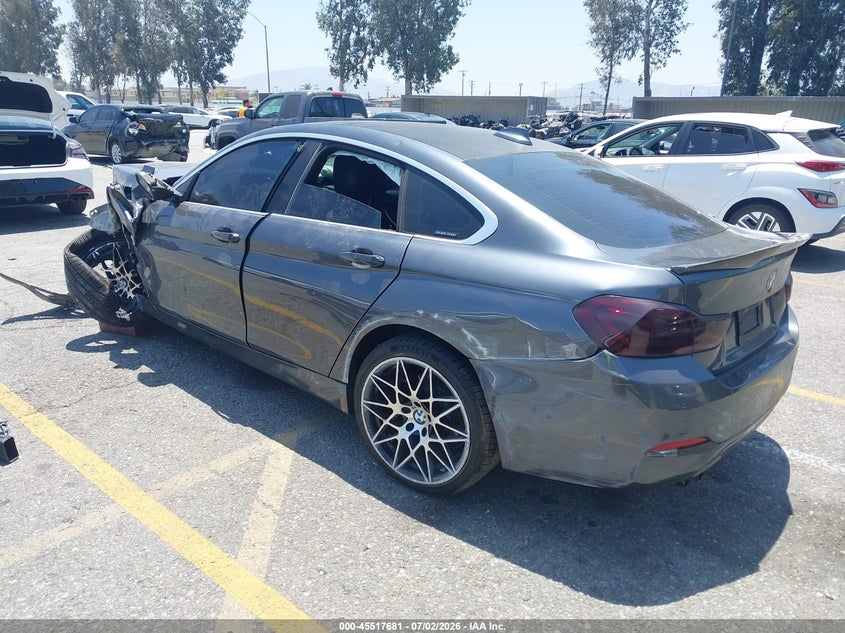 2018 BMW 4er VIN WBA4J1C53JBG77349 IAAI salvage auction — LEFT FRONT, Salvage (California), sold $25 on 2026-07-28 (photo 3)
