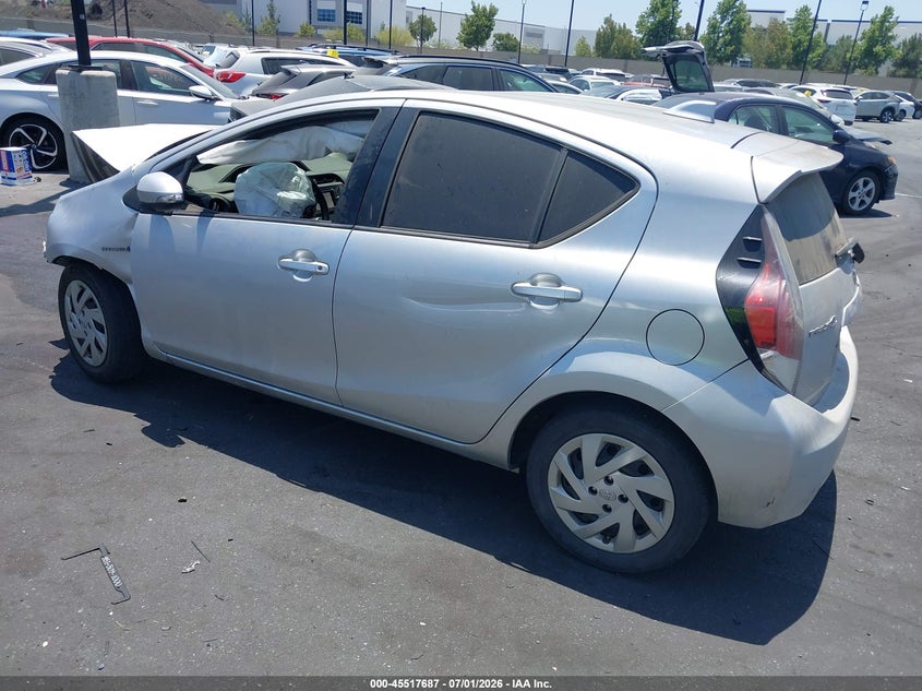 2015 Toyota Prius c VIN JTDKDTB35F1105383 IAAI salvage auction — FRONT END, Salvage Certificate (California), sold $400 on 2026-07-24 (photo 3)