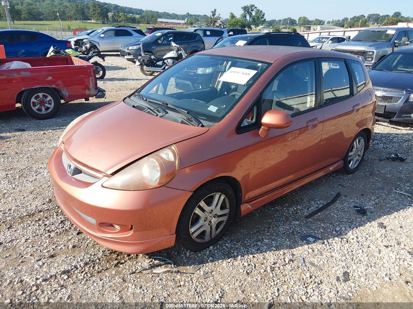 2008 Honda Fit VIN JHMGD38698S035275 IAAI salvage auction — NORMAL WEAR, Clear (Arkansas), sold $875 on 2026-07-16 (photo 2)