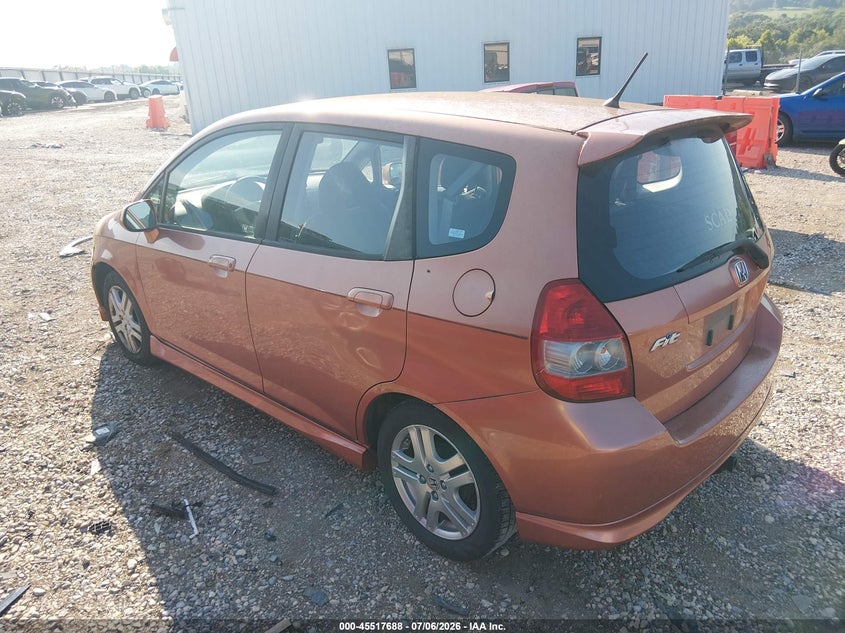 2008 Honda Fit VIN JHMGD38698S035275 IAAI salvage auction — NORMAL WEAR, Clear (Arkansas), sold $875 on 2026-07-16 (photo 3)