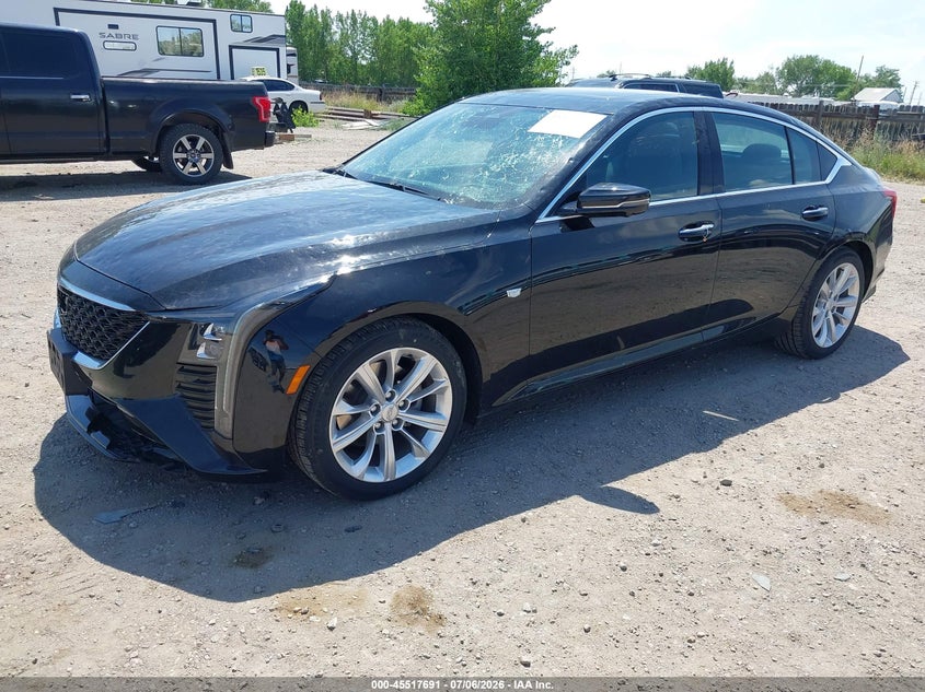 2025 Cadillac Ct5 VIN 1G6DN5RK2S0109585 IAAI salvage auction — HAIL, Enterprise Vehicles Clear Only (California), sold $9,250 on 2026-07-16 (photo 2)