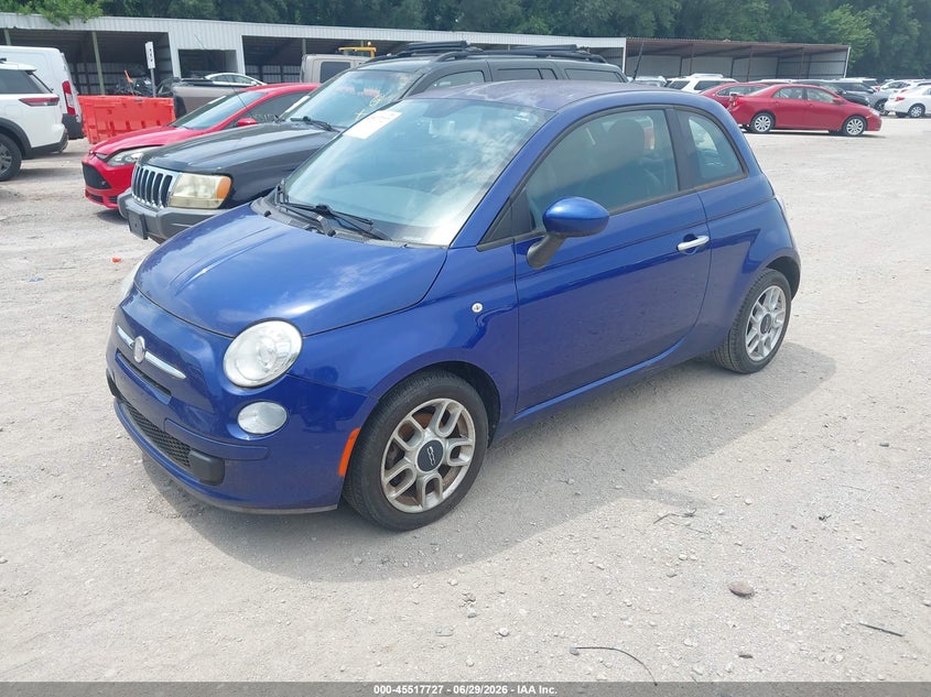2013 Fiat 500 VIN 3C3CFFAR1DT570551 IAAI salvage auction — NORMAL WEAR, Clear (Kansas), sold $750 on 2026-07-29 (photo 2)