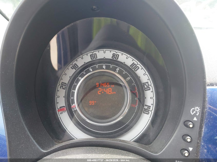 2013 Fiat 500 VIN 3C3CFFAR1DT570551 IAAI salvage auction — NORMAL WEAR, Clear (Kansas), sold $750 on 2026-07-29 (photo 7)