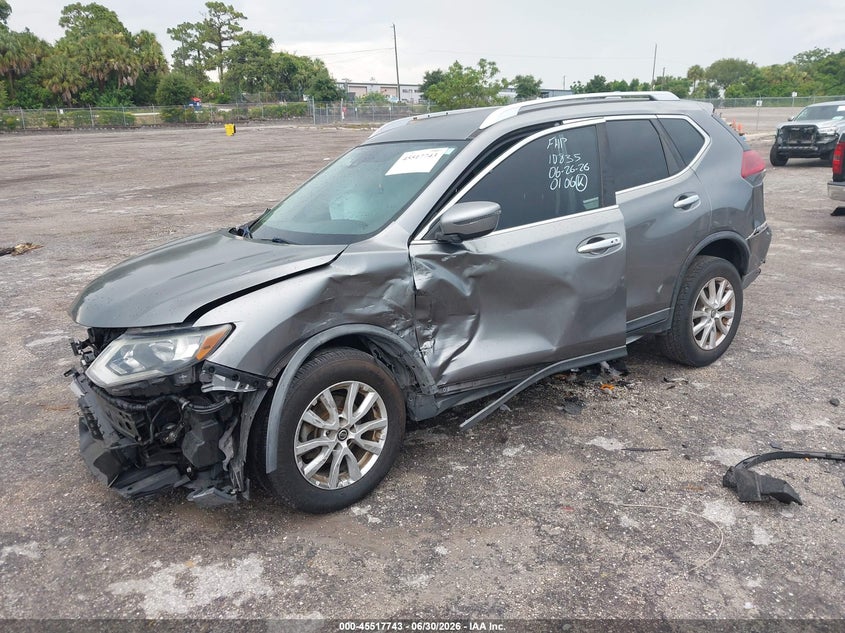 2019 Nissan Rogue VIN KNMAT2MT3KP516522 IAAI salvage auction — FRONT & REAR, Clear (Florida), sold $1,125 on 2026-07-30 (photo 2)