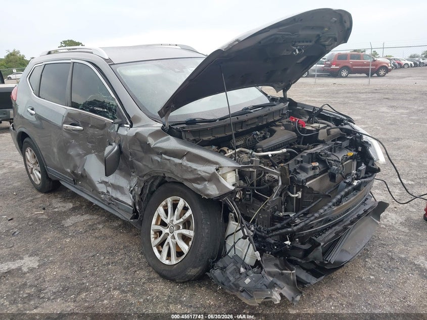2019 Nissan Rogue VIN KNMAT2MT3KP516522 IAAI salvage auction — FRONT & REAR, Clear (Florida), sold $1,125 on 2026-07-30 (photo 6)