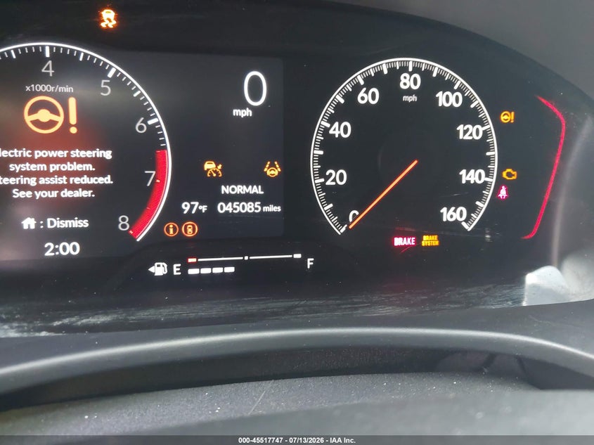 2024 Honda Civic VIN 2HGFE1E57RH475080 IAAI salvage auction — FRONT END, Salvage Title, sold $9,675 on 2026-08-22 (photo 7)