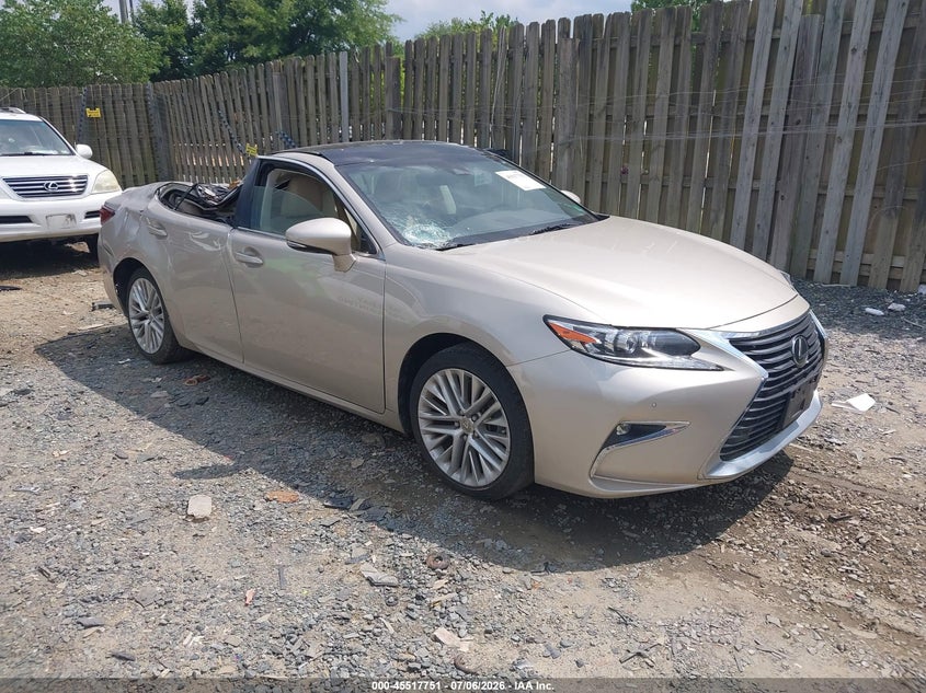 2016 Lexus ES VIN JTHBK1GG9G2217474 IAAI salvage auction — ROOF, Salvage (Virginia), sold $2,600 on 2026-07-30 (photo 1)