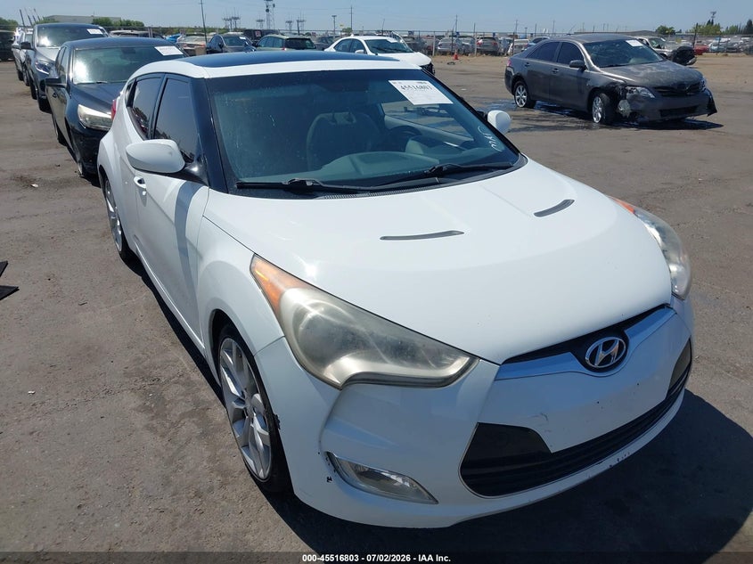 2012 Hyundai Veloster VIN KMHTC6AD5CU047137 IAAI salvage auction — FRONT END, Salvage (California), sold $2,000 on 2026-08-20 (photo 1)