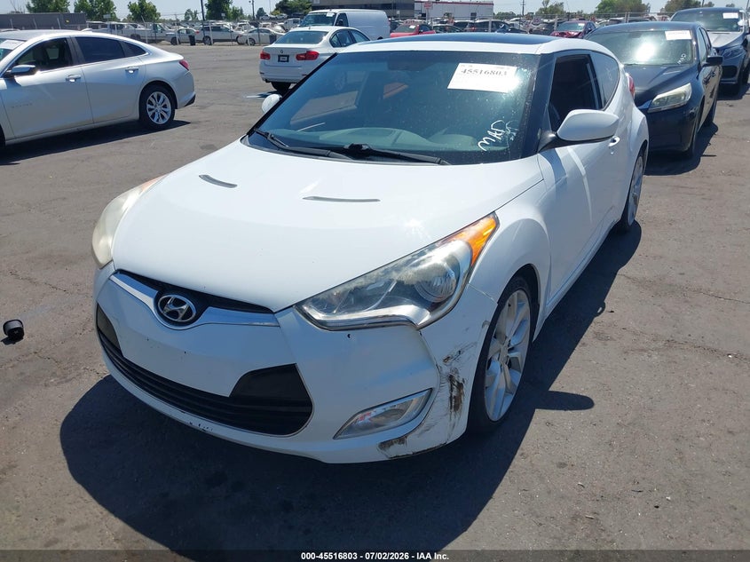 2012 Hyundai Veloster VIN KMHTC6AD5CU047137 IAAI salvage auction — FRONT END, Salvage (California), sold $2,000 on 2026-08-20 (photo 2)