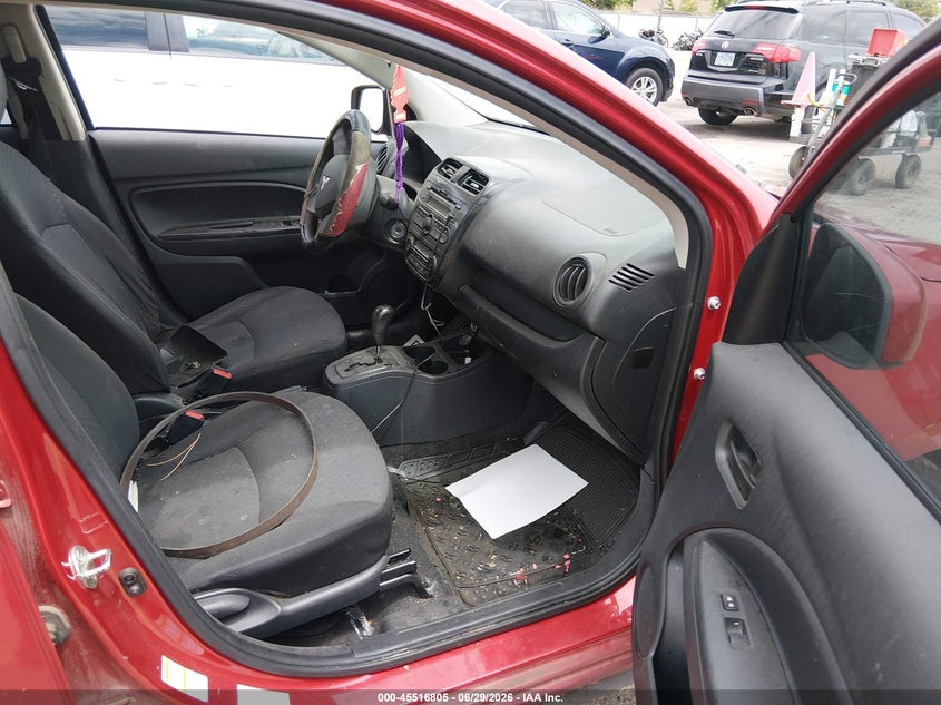 2015 Mitsubishi Mirage VIN ML32A3HJ9FH046086 IAAI salvage auction — NORMAL WEAR, Clear (Florida), sold $200 on 2026-07-24 (photo 5)
