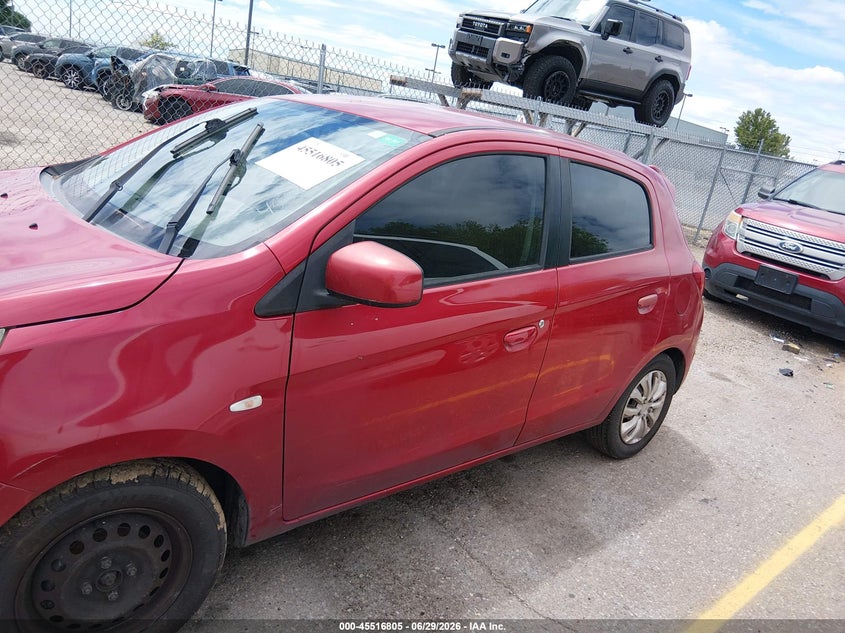 2015 Mitsubishi Mirage VIN ML32A3HJ9FH046086 IAAI salvage auction — NORMAL WEAR, Clear (Florida), sold $200 on 2026-07-24 (photo 6)