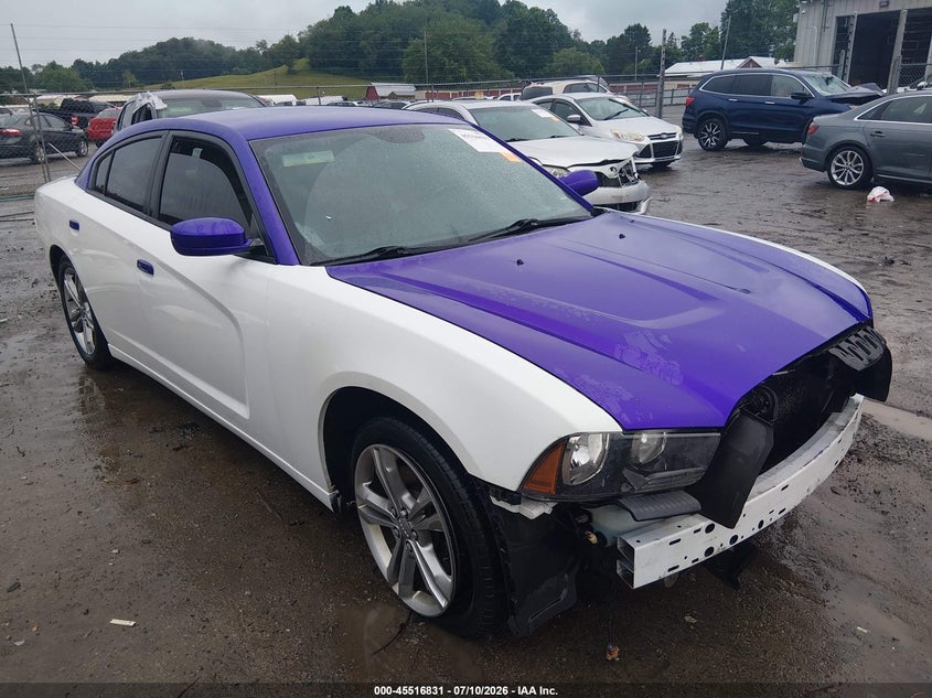 2014 Dodge Charger VIN 2C3CDXJG5EH372298 IAAI salvage auction — FRONT & REAR, Salvage Title, sold $400 on 2026-09-04 (photo 1)