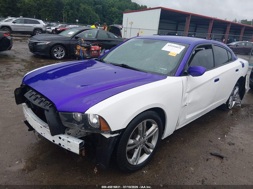 2014 Dodge Charger VIN 2C3CDXJG5EH372298 IAAI salvage auction — FRONT & REAR, Salvage Title, sold $400 on 2026-09-04 (photo 2)