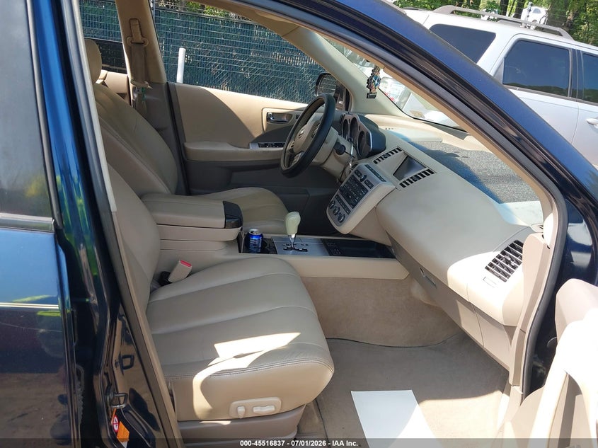 2006 Nissan Murano VIN JN8AZ08W86W541231 IAAI salvage auction — NORMAL WEAR, Clear (Virginia), sold $475 on 2026-07-09 (photo 5)