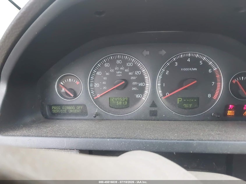 2008 Volvo Xc90 VIN YV4CZ982781449756 IAAI salvage auction — NORMAL WEAR, Repossession Paperwork (Georgia), sold $25 on 2026-07-23 (photo 7)