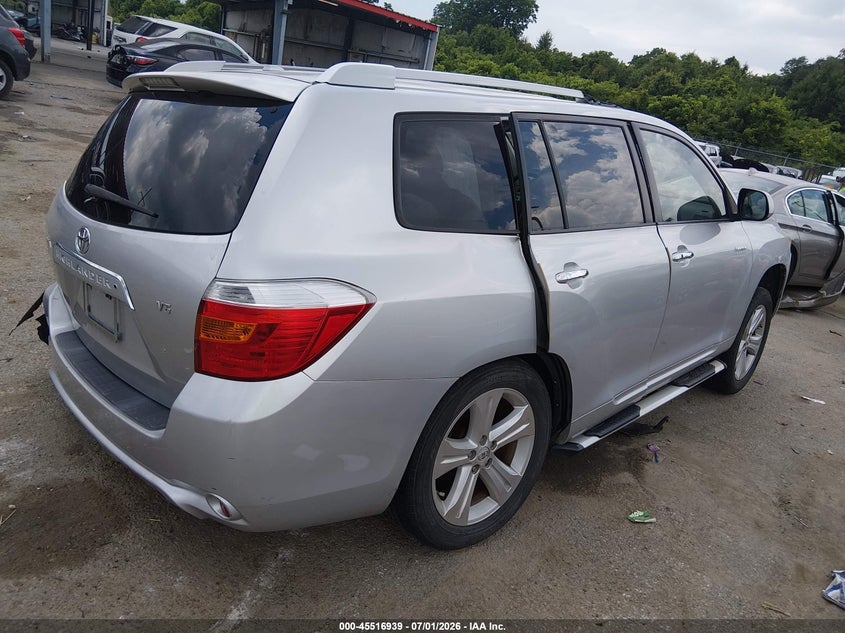 2009 Toyota Highlander VIN JTEDS42A692087022 IAAI salvage auction — LEFT SIDE, Salvage (Louisiana), sold $575 on 2026-07-28 (photo 4)