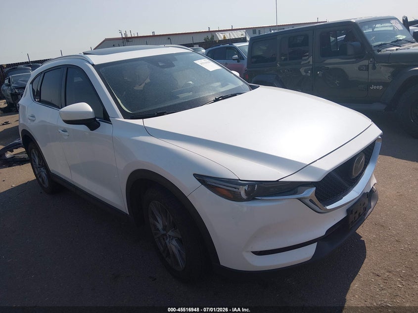 2021 Mazda Cx-5 VIN JM3KFBAY3M0444686 IAAI salvage auction — LEFT FRONT, Salvage Title, sold $4,250 on 2026-08-01 (photo 1)