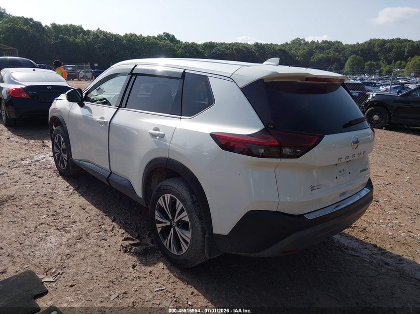 2021 Nissan Rogue VIN JN8AT3BB0MW227823 IAAI salvage auction — RIGHT FRONT, Wait Title, sold $7,250 on 2026-08-24 (photo 3)