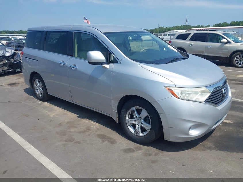 2013 Nissan Quest VIN JN8AE2KP3D9068388 IAAI salvage auction — RIGHT FRONT, Salvage (North Carolina), sold $750 on 2026-07-22 (photo 1)