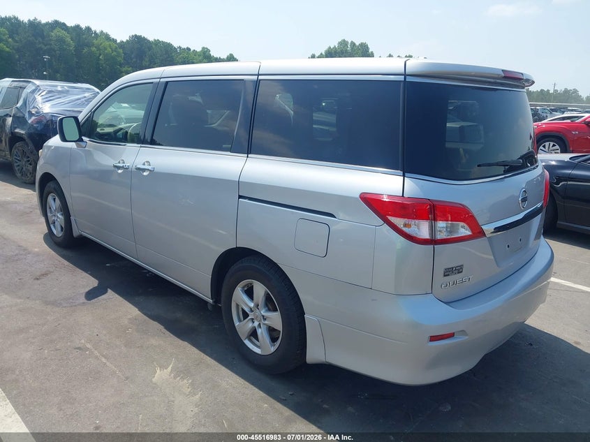 2013 Nissan Quest VIN JN8AE2KP3D9068388 IAAI salvage auction — RIGHT FRONT, Salvage (North Carolina), sold $750 on 2026-07-22 (photo 3)