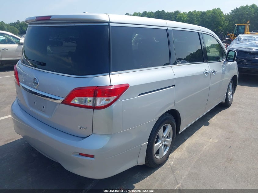 2013 Nissan Quest VIN JN8AE2KP3D9068388 IAAI salvage auction — RIGHT FRONT, Salvage (North Carolina), sold $750 on 2026-07-22 (photo 4)