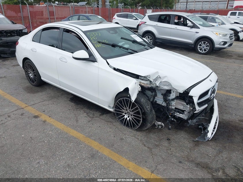 2025 Mercedes-benz C-klasse VIN W1KAF4GB1SR296880 — IAAI salvage auction photo