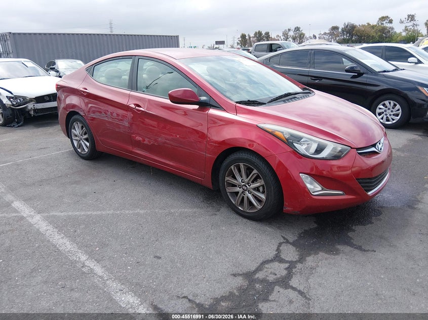 2016 Hyundai Elantra VIN 5NPDH4AE5GH788850 IAAI salvage auction — THEFT, Salvage (California), sold $1,300 on 2026-07-09 (photo 1)