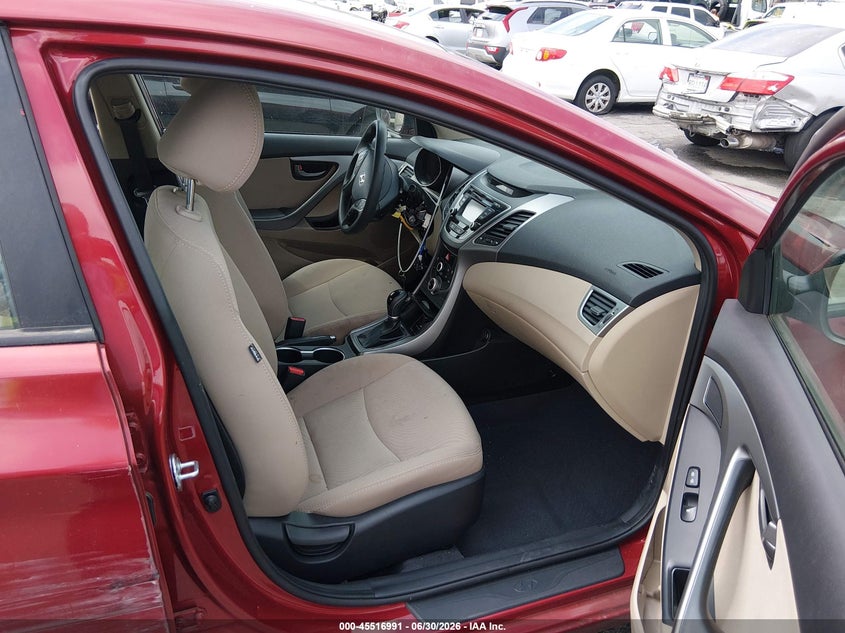 2016 Hyundai Elantra VIN 5NPDH4AE5GH788850 IAAI salvage auction — THEFT, Salvage (California), sold $1,300 on 2026-07-09 (photo 5)