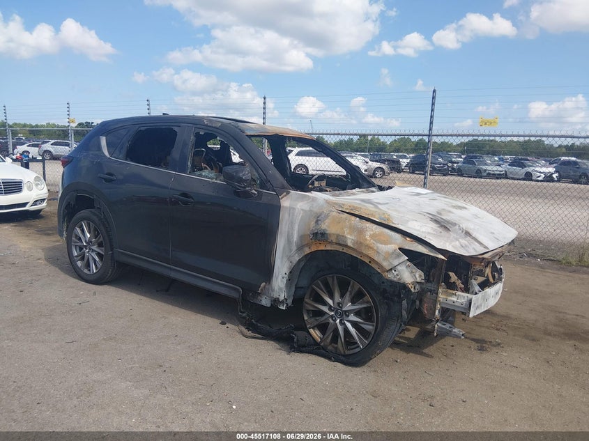 2021 Mazda Cx-5 VIN JM3KFADM2M1319871 IAAI salvage auction — ENGINE BURN, Salvage Title, sold $350 on 2026-08-24 (photo 1)