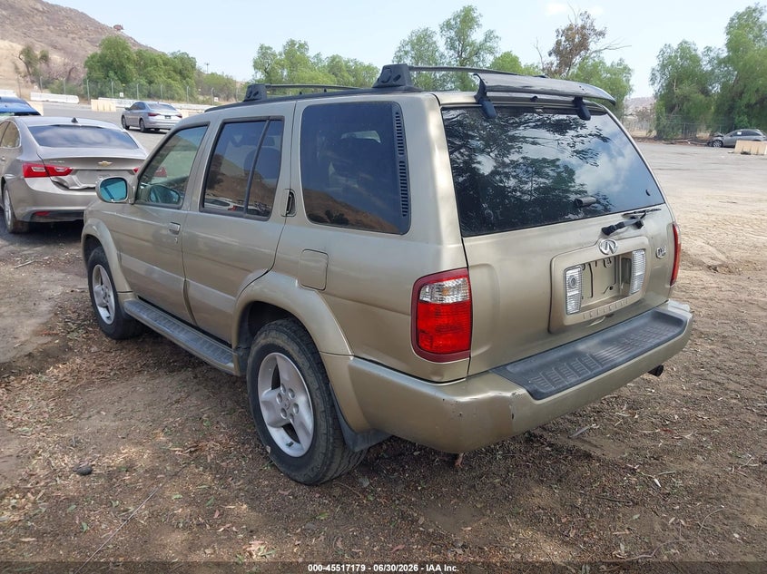 2002 Infiniti Qx4 VIN JNRDR09X62W210674 IAAI salvage auction — NORMAL WEAR, Clear - Dealer Only (California), sold $400 on 2026-07-07 (photo 3)
