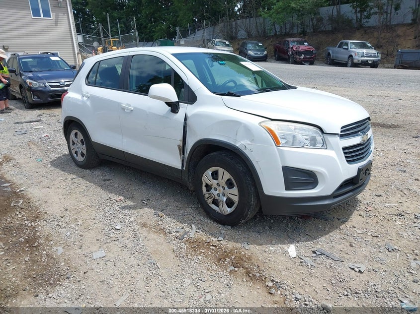 2016 Chevrolet Trax VIN KL7CJKSB2GB611387 IAAI salvage auction — REAR END, Salvage Title, sold $550 on 2026-07-21 (photo 1)