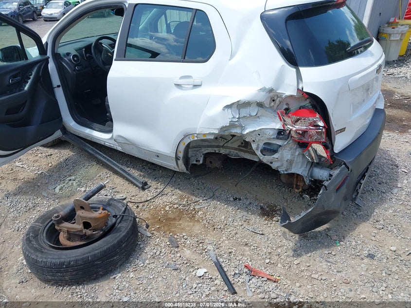 2016 Chevrolet Trax VIN KL7CJKSB2GB611387 IAAI salvage auction — REAR END, Salvage Title, sold $550 on 2026-07-21 (photo 6)