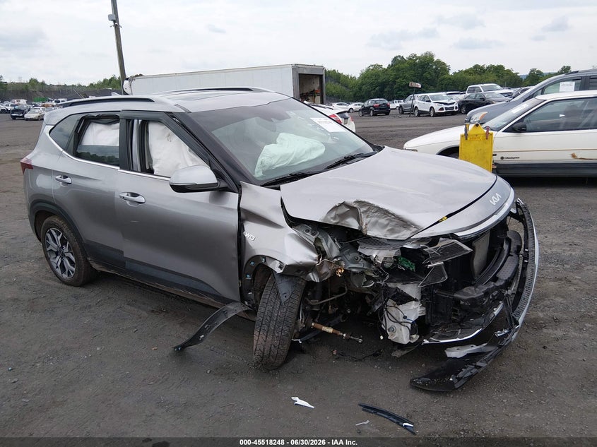 2022 Kia Seltos VIN KNDERCAA1N7306594 IAAI salvage auction — RIGHT FRONT, Salvage (Pennsylvania), sold $1,500 on 2026-07-21 (photo 1)