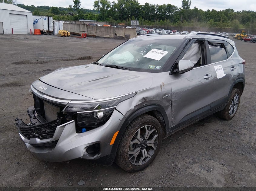 2022 Kia Seltos VIN KNDERCAA1N7306594 IAAI salvage auction — RIGHT FRONT, Salvage (Pennsylvania), sold $1,500 on 2026-07-21 (photo 2)