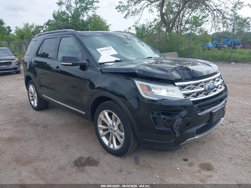 2018 Ford Explorer VIN 1FM5K8D87JGA91383 IAAI salvage auction — FRONT END, Clear (Wisconsin), sold $7,200 on 2026-07-09 (photo 1)