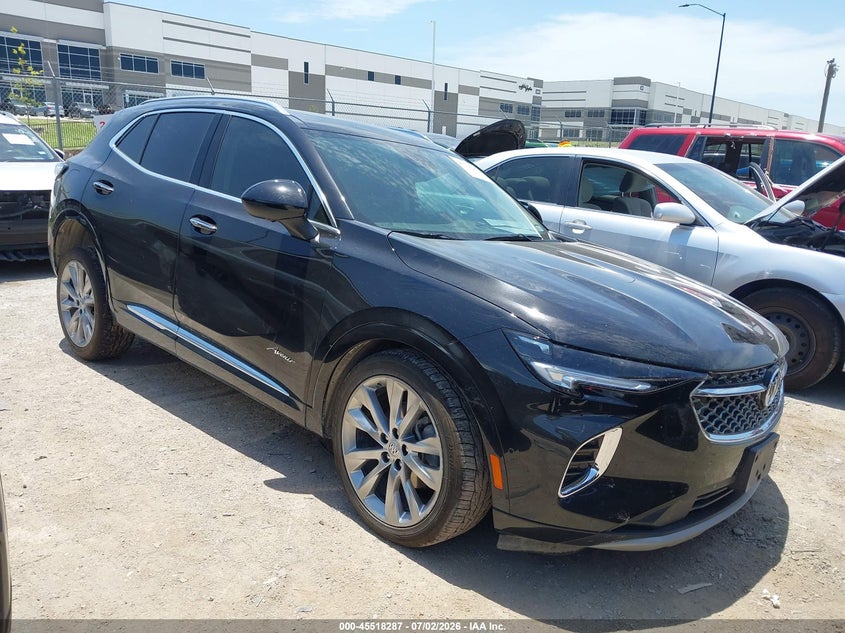 2023 Buick Envision VIN LRBFZSR48PD184851 IAAI salvage auction — LEFT SIDE, Salvage (Texas), sold $8,375 on 2026-08-25 (photo 1)