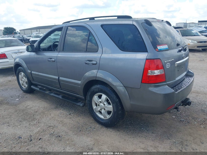 2008 Kia Sorento VIN KNDJD736885762704 IAAI salvage auction — NORMAL WEAR, Clear (Alabama), sold $375 on 2026-07-14 (photo 3)
