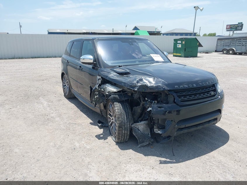 2016 Land rover Range rover sport VIN SALWR2EF5GA106434 IAAI salvage auction — REPOSSESSION, Original (Texas), sold $325 on 2026-07-29 (photo 1)