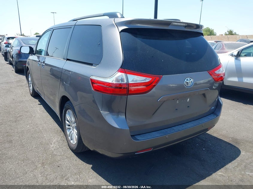 2017 Toyota Sienna VIN 5TDYZ3DC4HS837616 IAAI salvage auction — FRONT END, Salvage Title, sold $6,000 on 2026-07-31 (photo 3)