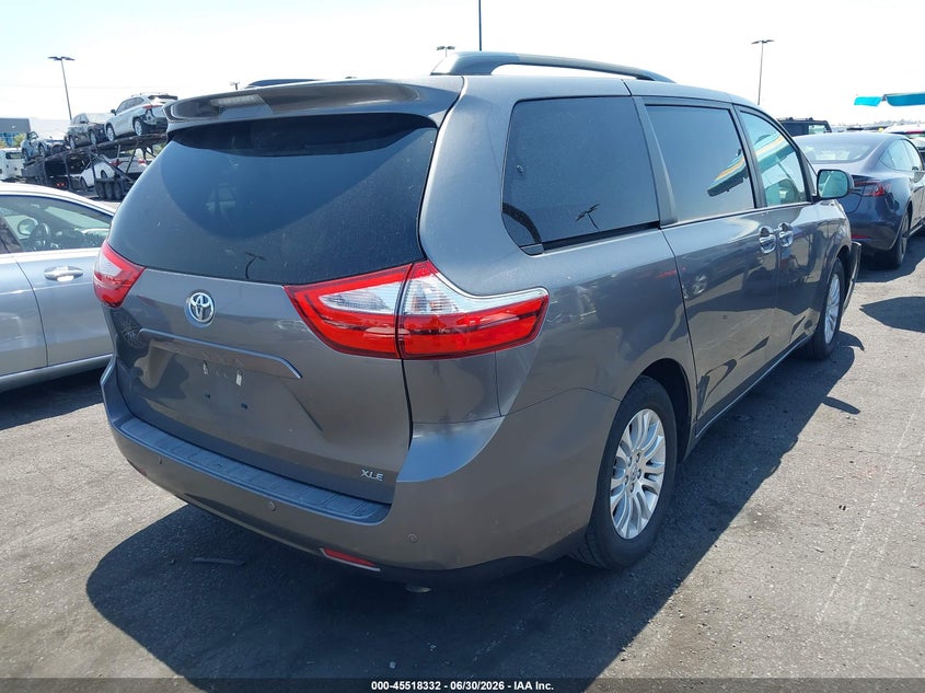 2017 Toyota Sienna VIN 5TDYZ3DC4HS837616 IAAI salvage auction — FRONT END, Salvage Title, sold $6,000 on 2026-07-31 (photo 4)
