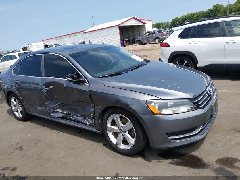 2013 Volkswagen Passat VIN 1VWBP7A36DC018106 IAAI salvage auction — SIDE, Salvage Title, sold $525 on 2026-07-19 (photo 1)