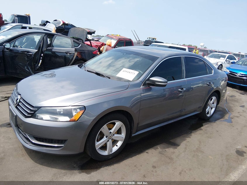 2013 Volkswagen Passat VIN 1VWBP7A36DC018106 IAAI salvage auction — SIDE, Salvage Title, sold $525 on 2026-07-19 (photo 2)