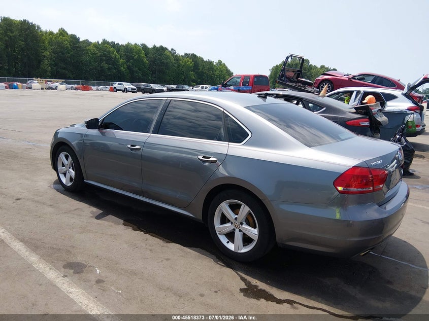 2013 Volkswagen Passat VIN 1VWBP7A36DC018106 IAAI salvage auction — SIDE, Salvage Title, sold $525 on 2026-07-19 (photo 3)