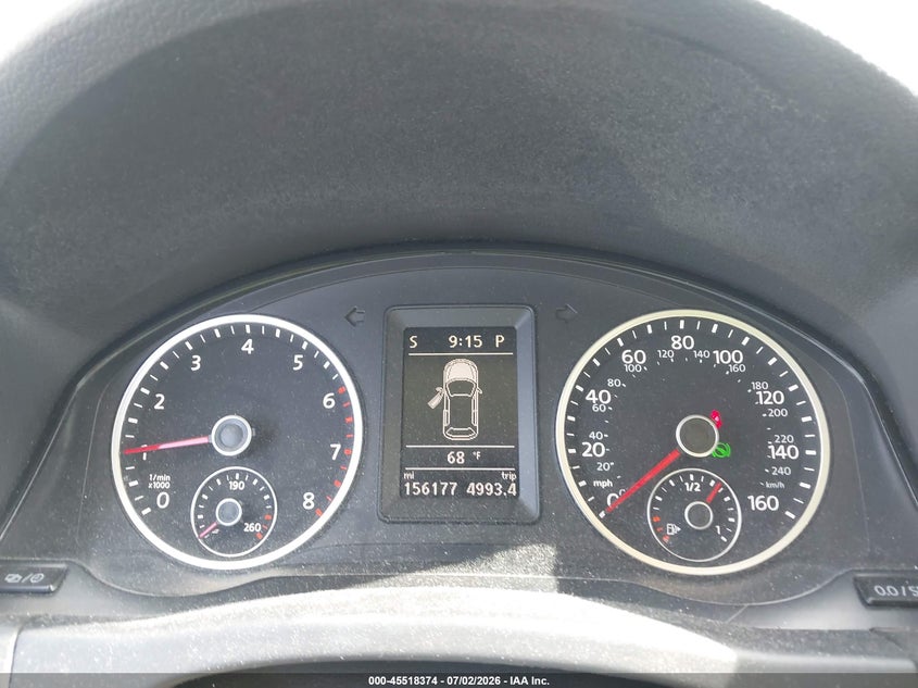 2014 Volkswagen Tiguan VIN WVGAV3AX6EW553089 IAAI salvage auction — NORMAL WEAR, Clear - Dealer Only (California), sold $225 on 2026-07-09 (photo 7)